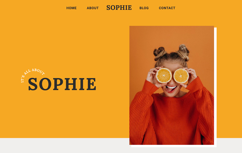 screenshot of Sophie web app